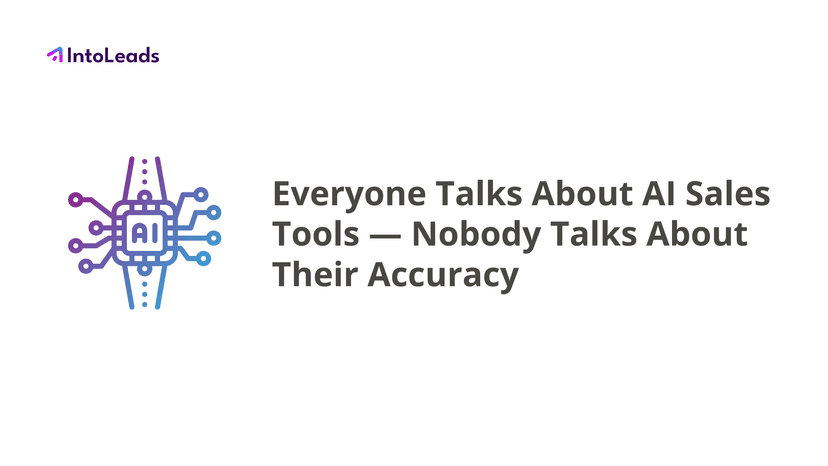 Cover for Everyone Talks About AI Sales Tools — Nobody Talks About Their Accuracy